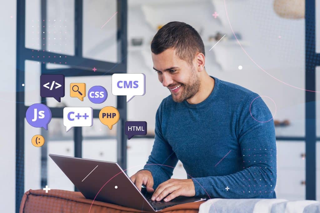 person front computer